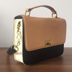 J. Crew Tricolor Edie purse